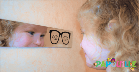 Mobilier - Chevalets et Miroirs  - Miroir enfant incassable à expression en lot de 4