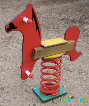 Mobilier - Aire de jeux et structure extérieure - Jeu extérieur cheval sur ressort