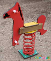 Mobilier - Aire de jeux et structure extérieure - Jeu extérieur cheval sur ressort