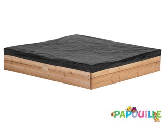 Jeux - Jeux extérieurs - Bac à sable en bois avec rangement