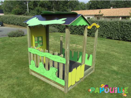 Mobilier - Aire de jeux et structure extérieure - Chalet enfant bois mississippi