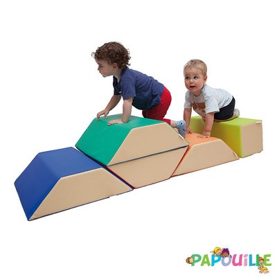 Motricité - Parcours de Motricité Maternelle - Kit de modules ultra portable en mousse pvc