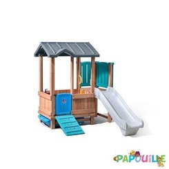 Mobilier - Cabane enfant - Cabane aventure et toboggan step2 - EN71