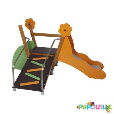 Mobilier - Aire de jeux et structure extérieure - Aire De Jeu Enfant Extérieur Mini Pouss Grimpe Fixations courtes