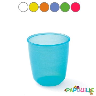 Repas - Verre et Gobelets Enfants - Gobelet polypropylène 15cl bleu transparent