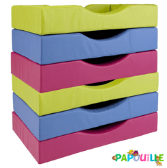 Couchage - Couchette Empilable pour Bébé et Enfant, Lit Gain de Place - Lit couchette en mousse pvc pour matelas 60x120cm groix