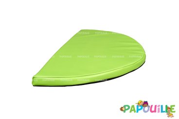 Motricité - Tapis de motricité bébé et enfant - Tapis 1/2 rond en mousse pvc 80 x 40 x 3cm
