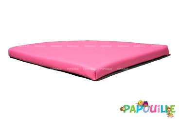 Motricité - Module de Motricité Bébé - Tapis d'angle à 90° 1/4 rond 40x40x3cm fuchsia