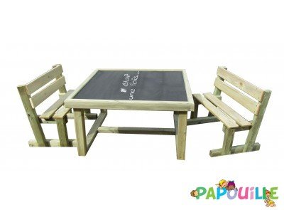 Mobilier - Table crèche et scolaire - Table banc ardoise