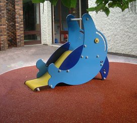 Mobilier - Aire de jeux et structure extérieure - Toboggan enfant extérieur flippo le dauphin