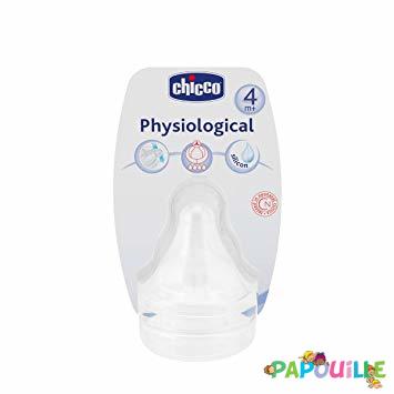 Repas - Tétine et Sucette - Destockage 2 tétines physiologique silicone chicco 4 m +