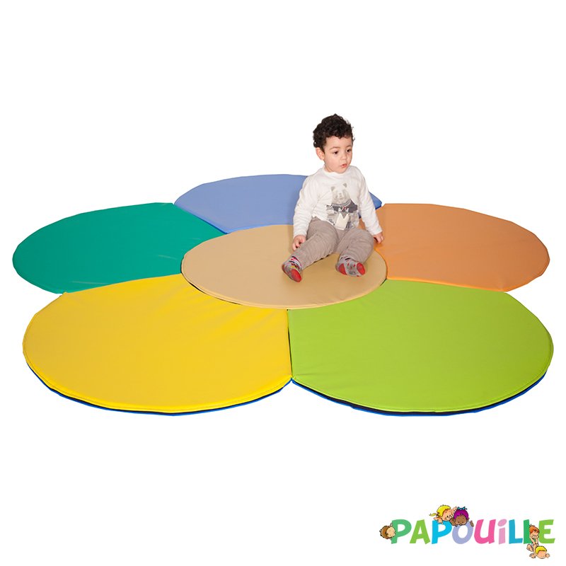 Tapis motricité libre pétales 240x240x2cm Sumo Didactic