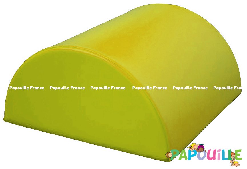 Module bloc demi 1/2 rond en mousse pvc h.23cm jaune