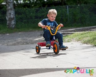 Jeux - Tricycles, Trotinette et Vélos - Tricycle maternelle avec benne mini viking bleu
