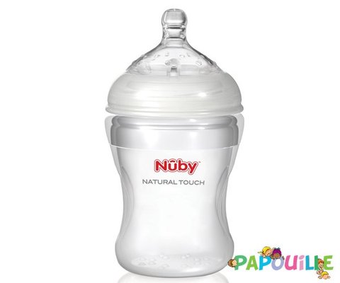 Repas - Biberons Classic et Large - Biberon col large polypropylène - 300 ml avec tétine softflex