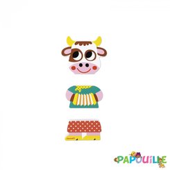 Jouets - Jeux de Construction - De // animaux la ferme magnets en bois