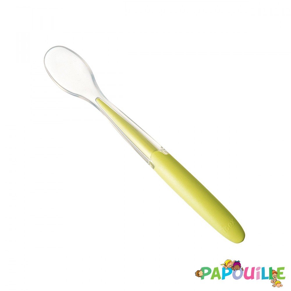 Cuillère et fourchette d'apprentissage flexibles - silicone