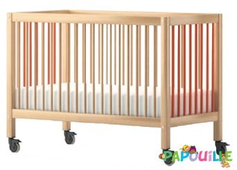 Lit D Evacuation Urgence Creche A Barreaux Sur Roulettes Selection Papouille