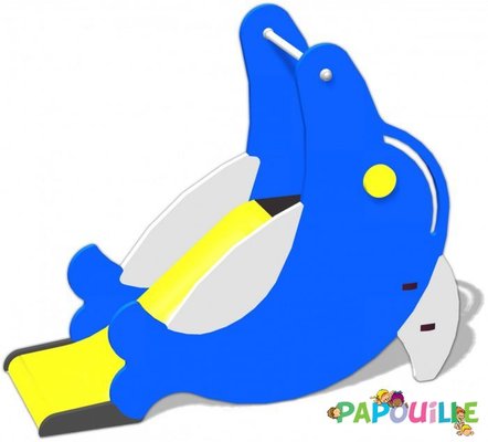 Mobilier - Aire de jeux et structure extérieure - Toboggan enfant extérieur flippo le dauphin