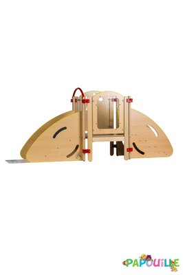 Mobilier - Structure de motricité / activité intérieur - Structure 1er pas en ligne hêtre