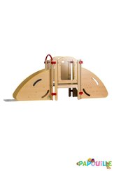 Mobilier - Structure de motricité / activité intérieur - Structure 1er pas en ligne hêtre