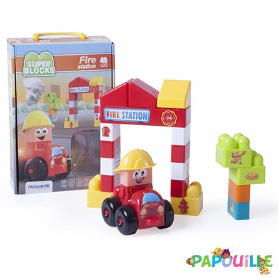 Jouets - Jeux de Construction - Coffret 22 pieces pompier