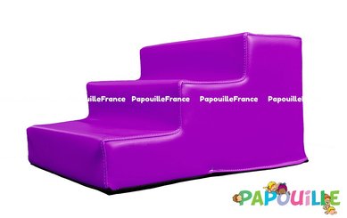 Motricité - Module de Motricité Enfant - Module bloc 3 marches en mousse l.60 x h.30cm groix