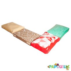 Motricité - Eveil Sensoriels et Tactiles - Lot de 4 coussins sensoriels