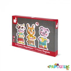 Jouets - Jeux de Construction - De // animaux la ferme magnets en bois