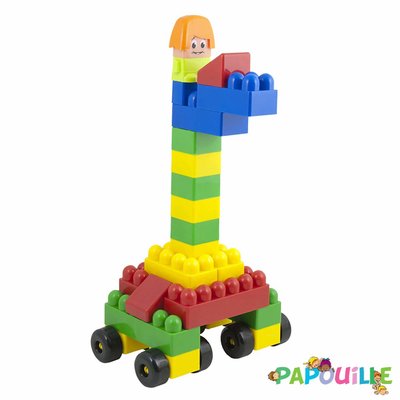 Jouets - Jeux de Construction - Blocs de construction plastique 64 pièces