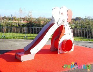 Mobilier - Aire de jeux et structure extérieure - Toboggan en bois aire de jeu éléphant