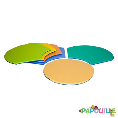 Motricité - Tapis de motricité bébé et enfant - Tapis motricité libre pétales 240x240x2cm