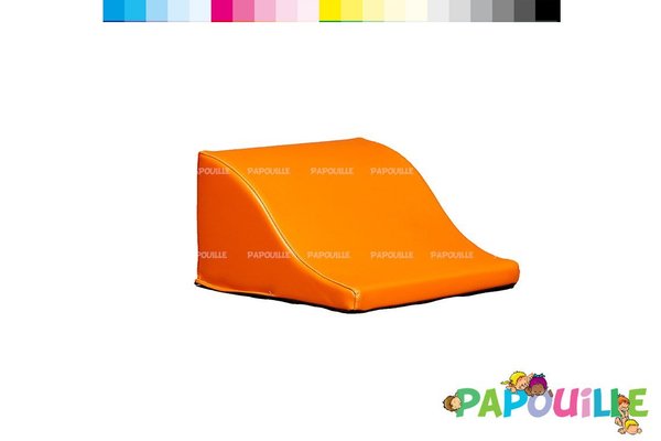 Motricité - Module de Motricité Bébé - Module demi vague en mousse pvc h.23cm orange