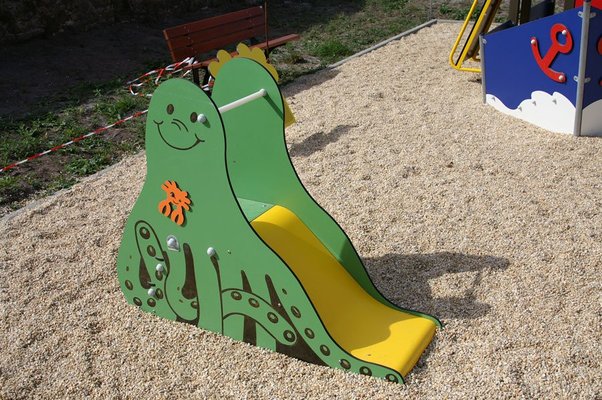 Toboggan jeu extérieur pour enfant poulpe Top crèches