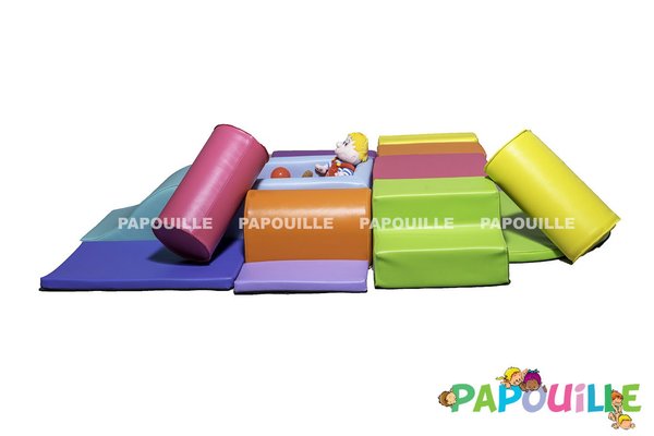 Motricité - Parcours de Motricité Crèche - Kit modules maxi tipas en mousse pvc