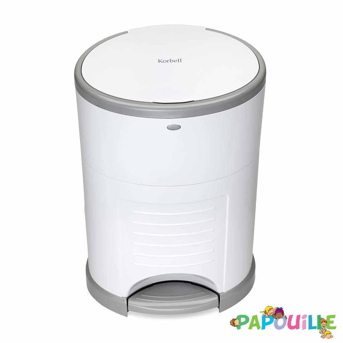 Poubelle 60 couches antiodeurs 26 litres plus Top crèches Papouille
