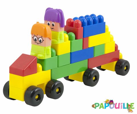Jouets - Jeux de Construction - Bloc de construction en plastique 96 pièces