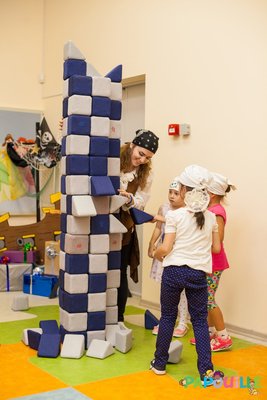 Motricité - Jeux de Motricité Libre - Cubes de constructions magnétiques de psychomotricité tissu 100 pièces bleu