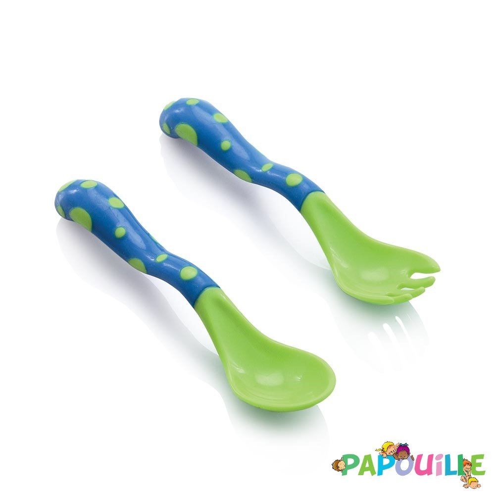 Set cuillère et fourchette d'apprentissage pour bébé – La cabane