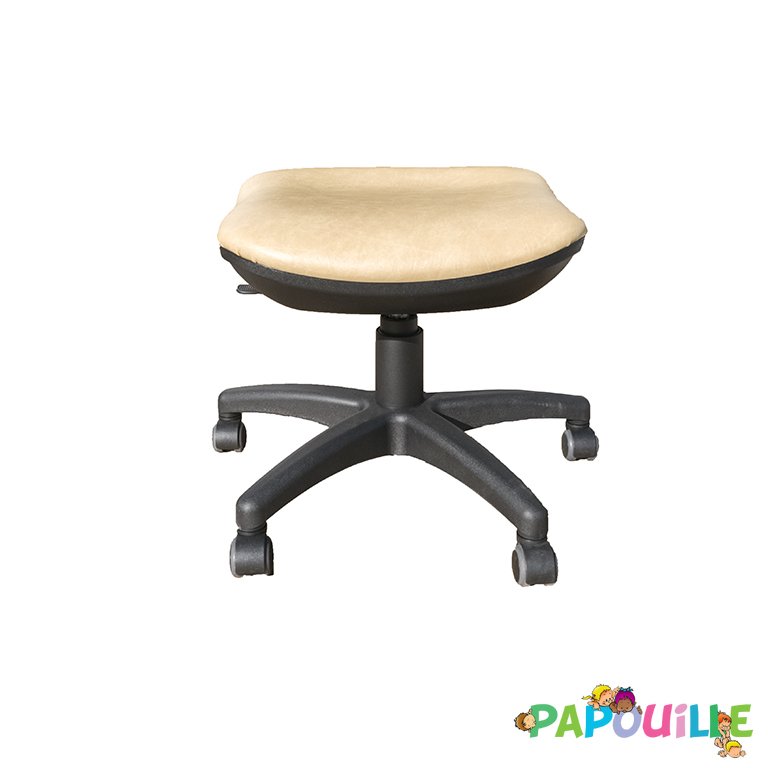 Tabouret carré à roulettes pour crèche : Devis sur Techni-Contact