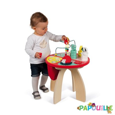 Jouets - Jouets à Empiler ou à Encastrer - Table d'activités enfant baby forest (bois) janod