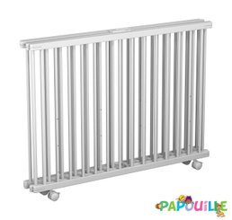Couchage - Parc bébé Pliable, en Bois  - Parc enfant pliant xl blanc réglable 3 hauteurs