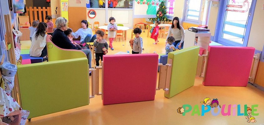 Mobilier - Barrière de séparation & Cloison crèche - Barrière de séparation sur mesure collectivité