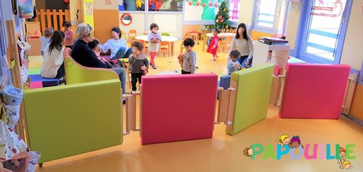 Mobilier - Barrière de séparation & Cloison crèche - Barrière de séparation sur mesure collectivité