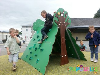 Mobilier - Aire de jeux et structure extérieure - Cabane en bois d'escalade