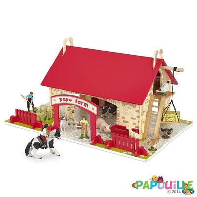 Jouets - Figurines - La grande ferme en bois (figurines papo)