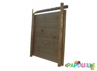 Mobilier - Aire de jeux et structure extérieure - Mur d'escalade en bois 2 faces extérieur