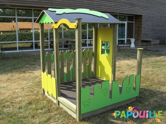 Mobilier - Aire de jeux et structure extérieure - Chalet enfant bois mississippi