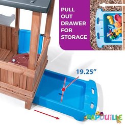Mobilier - Cabane enfant - Cabane aventure et toboggan step2 - EN71
