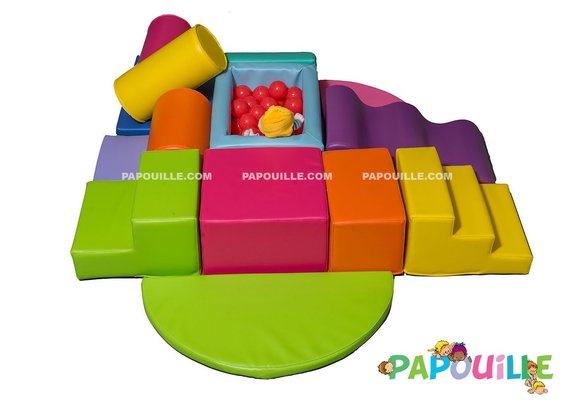 Motricité - Parcours de Motricité Crèche - Kit modules maxi tipas en mousse pvc